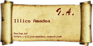 Illics Amadea névjegykártya